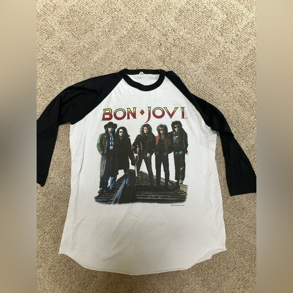 Vintage Bon Jovi 1989 The Brotherhood on Tour ConcertShirt X-Large